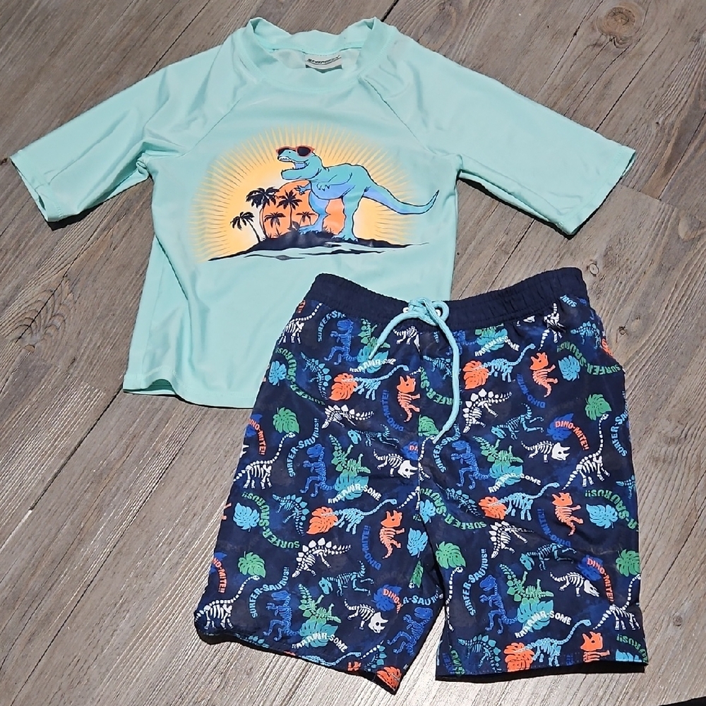 Kids Dinosaur-themed Swim Set - Size 6